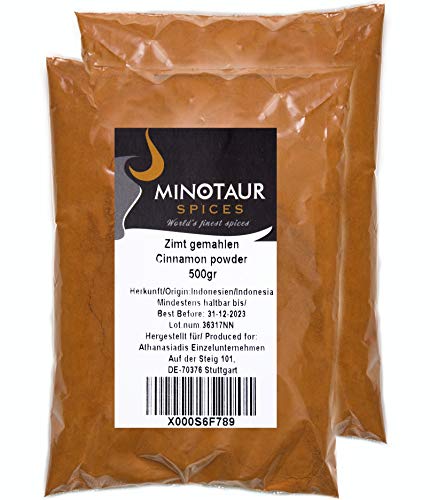 Minotaur Spices | Canela molida, Canela en Polvo Suave |2 X 500g (1 Kg)