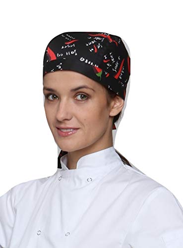 Mirabella Health & Beauty - Gorro unisex para chef, diseño de calavera