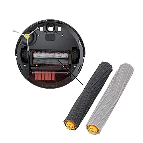 MIRTUX 2 Pack de Rodillos extractores compatibles con Roomba 800 y 900. Kit de Cepillo Central de Goma. Repuestos recambios de Calidad.