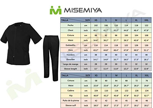 MISEMIYA - Casaca Y PANTALÓN Mujer Uniforme Laboral CLINICA Casaca Y PANTALÓN - Ref.8308 - XXL, Blanco