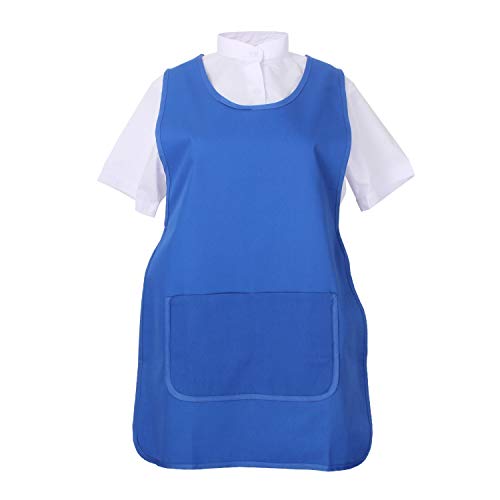 MISEMIYA - Delantal Impermeable Uniforme ESTÉTICA Laboral Limpieza CLINICA Hospital Veterinaria SANIDAD Médico Enfermera - Ref.868 - XL, Delantal Limpieza 868-11 Azul