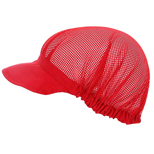 MISEMIYA - Gorro Visera Gorro Visera Unisex Gorro Cocina Gorro Chef Gorro COCINERA Gorro Cocinero Ref.915 - Rojo, Pack* 1 Pcs