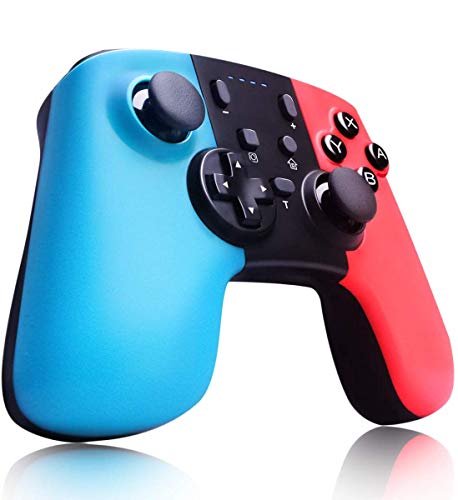 MISSJJ Mando Inalámbrico, Gamepad Wireless Pro Controller, Controlador Bluetooth con la Función de Turbo y Dual Motor