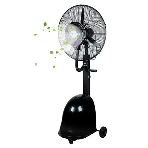 Mist Horn Fan Pedestal Ventilador de Piso Industrial Atomización Ventilador Oscilante Cabezal de Ventilador Ajustable de 3 velocidades Silencioso Portátil Alta Potencia Comercial al Aire Libre 260 v