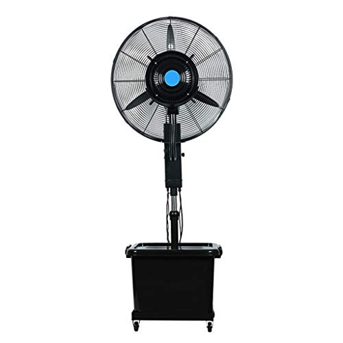 Mist Horn Fan Piso eléctrico con Ventilador de enfriamiento Ventilador con rociador Industrial Agregar Agua Enfriar Altura Ajustable Comercial Fuerte Humidificador de Alta Potencia al Aire Libre 26