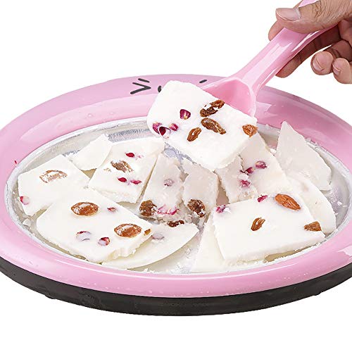 MLQ Máquina de Yogurt Frito, Molde para Hacer Pan de Leche con Helado para niños DIY, para Hacer Helado Fresco, Helado Frito tailandés o Yogurt congelado