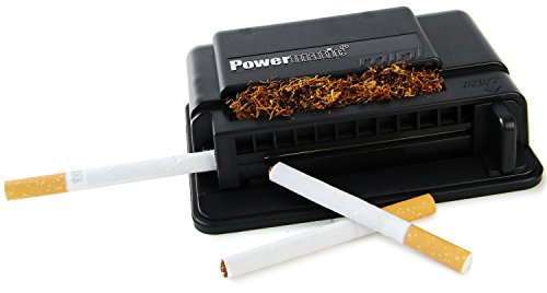 M&M's MM 16940 Powermatic Mini – Máquina para Liar Cigarrillos, de plástico, en Color Negro, 10 x 10 x 5 cm