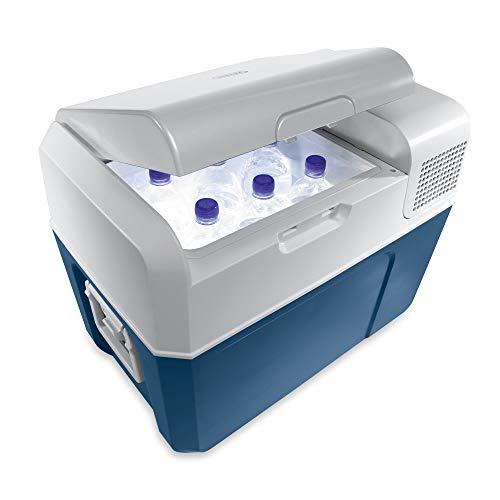 Mobicool MCF40 - Caja De Refrigeración Eléctrica Con Compresor 38 L, Azul/Gris – 12/24V/100–240V A+