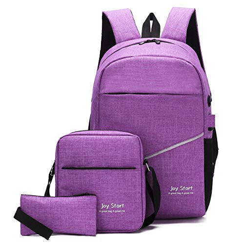 Mochila Escolar  3Pcs Mochila Escolar Duradera De Oxford Moda para Adolescentes Bolsa De Escuela Venta Libro Mochila Satchel 5