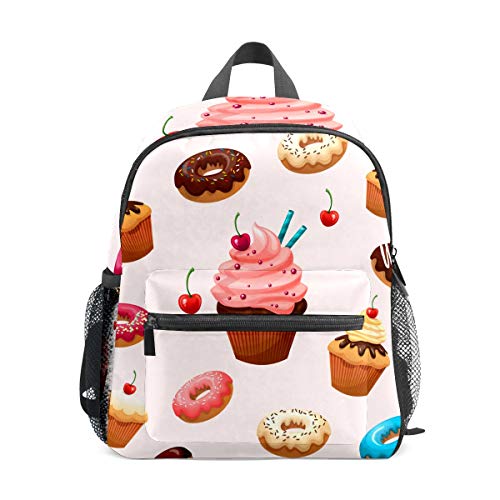 Mochila escolar para niños y niñas, bolsa de viaje para estudiantes, bolsa de viaje, bolsa de viaje, casual, organizador de mochila para regalo, deliciosos postres de fondo