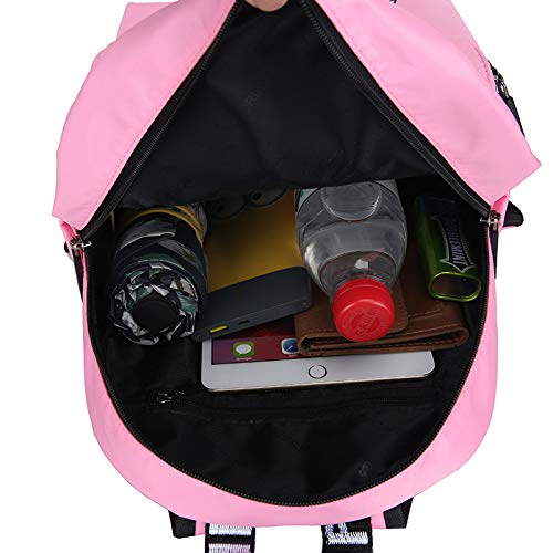 Mochila Escolar Rosa Mochilas Escolares Mochila De Moda con Letras para Niñas Ocio Bolso para Niños Ventas Directas Mochila Escolar Mochila Escolar Rosa