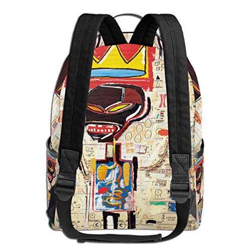 Mochila Mochila de Viaje Jean Michel Basquiat Backpack 3D Full-Print Backpack Campus School Bag Casual Backpack Gym Travel Hiking Backpack