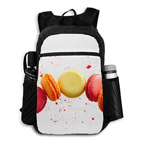 Mochila Plegable Macarons de Frambuesa Mochila de día de Senderismo Mochila de día Senderismo Mujer Ligero Impermeable para Hombres y Mujeres