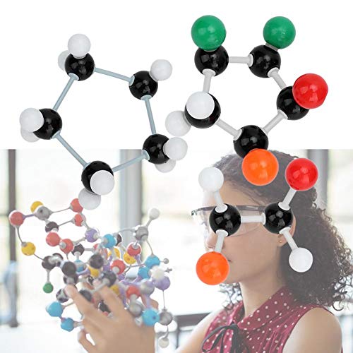 Modelo molecular, 240 piezas Kit de estructura de bioquímica inorgánica orgánica molecular Modelo de enlace atómico Química Conjunto de estructura de órbita electrónica para niños Educación Enseñanza