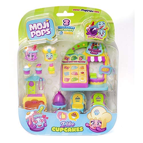 MOJIPOPS - I Like CupCake con 2 exclusivas figuras MojiPops y variedad de accesorios , color/modelo surtido