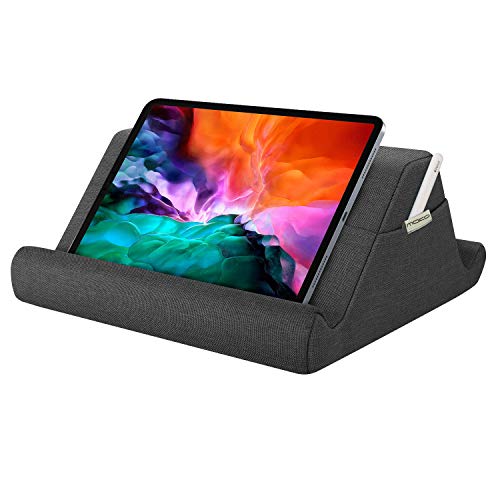 MoKo Soporte de Almohada para Tableta, Pad Multi-ángulo Suave y Portátil de Lectura Holder Compatible con iPad 8ª 10.2 / 10.2" , New iPad Air 4ª 10.9/ 3 2, iPad Pro 11/10.5/9.7 - Gris Espacial