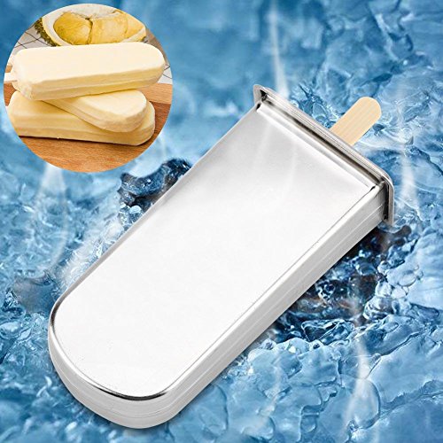 Molde de helado, Moldes de acero inoxidable Helado Cocina industrial para el hogar Herramienta de fabricación de moldes de hielo Pop DIY Herramienta de cocina Máquina de hacer hielo Ice Pop(4#)