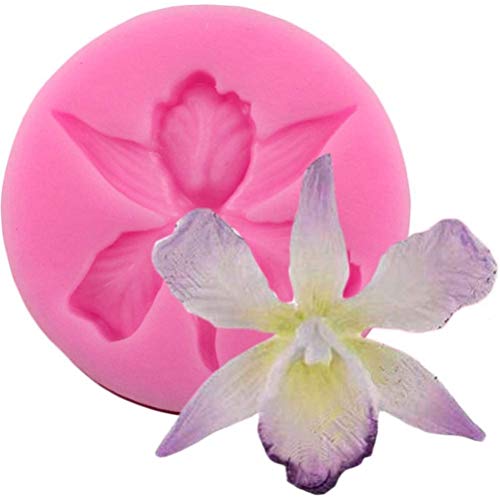 Molde de silicona Yumira para orquídeas, fondant, molde de flores, para hacer manualidades, chocolate, galletas, jabón, decoración de pasteles, resina de fundición, artesanía