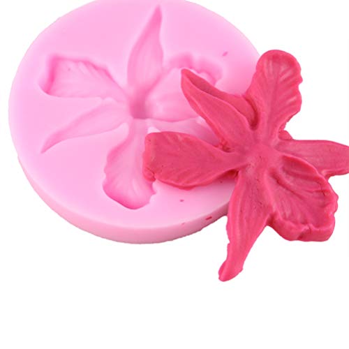 Molde de silicona Yumira para orquídeas, fondant, molde de flores, para hacer manualidades, chocolate, galletas, jabón, decoración de pasteles, resina de fundición, artesanía