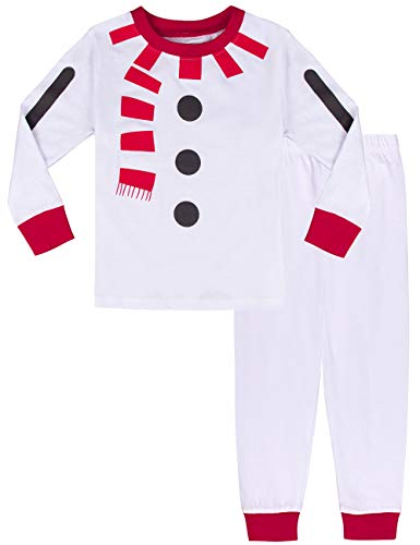 MOMBEBE COSLAND Pijama Muñeco de Nieve Niño Manga Larga Estampada (Muñeco de Nieve, 3 años)