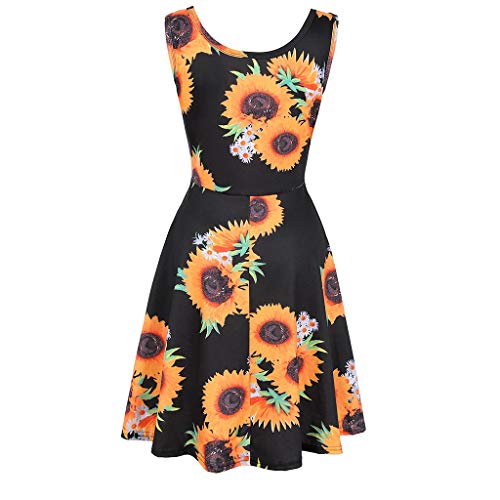 MOMOXI Vestido para Las Mujeres, Vestido de Fiesta de cóctel con Mangas de Bowknot Estampado Floral para Mujer Vestido de Fiesta Informal Vestidos Elegantes Largo De Elegante Vestidos Casual De