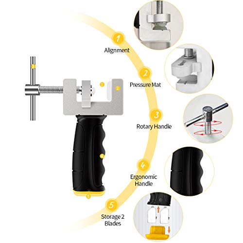 MoneRffi Kit de herramientas de corte manual de cristal, cortador de azulejos, herramienta de mano para cortar azulejos y vidrio de fácil deslizamiento, kit de bricolaje multifuncional