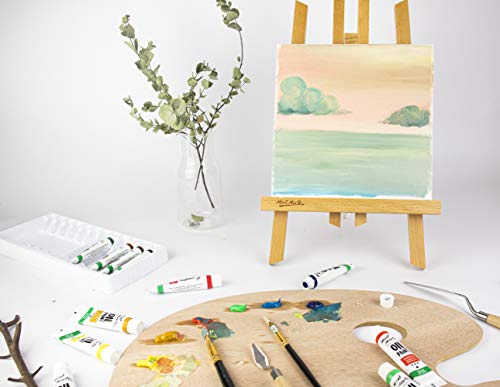 Mont Marte Paleta Pinturas Oleo – 30x38 cm – Paleta de Artista ideal para la Pintura al Oleo – Paleta de Pintura tradicional con Agujero para el Pulgar