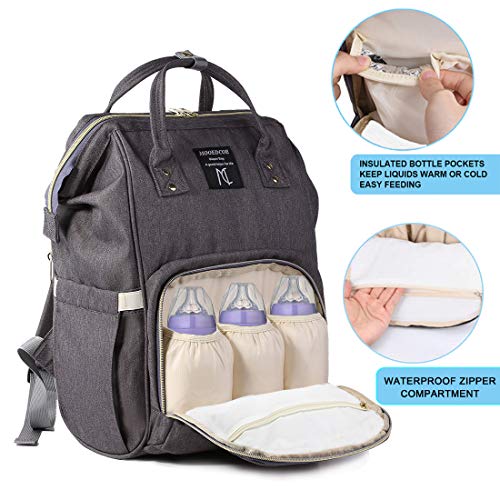 Mooedcoe Mochila Pañales Maternal Bolso Carro Bebé Mochila Carrito Bebe Impermeable