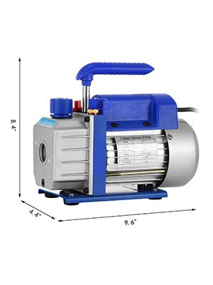 Mophorn Bomba de Vacío Aire Acondicionado 220V Coche Eléctrico Aire Bomba de Vacío Sistemas de Refrigeración Aire Acondicionado 50HZ (3CFM1-3HP)