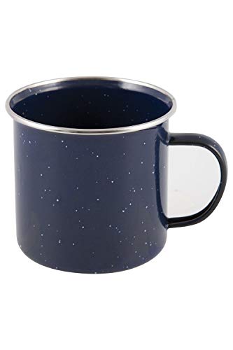 Mountain Warehouse La Taza del Esmalte - 515ml - Esmalte la Taza de Capa del Recorrido, fácil Limpiar la Taza de café, Taza Durable del té del Acero Inoxidable Azul Talla única