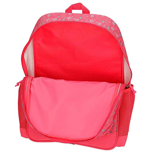 Movom Enjoy - Mochila doble compartimento con carro, 45 cm, Rosa