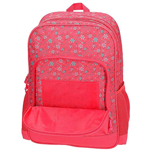 Movom Enjoy - Mochila doble compartimento con carro, 45 cm, Rosa