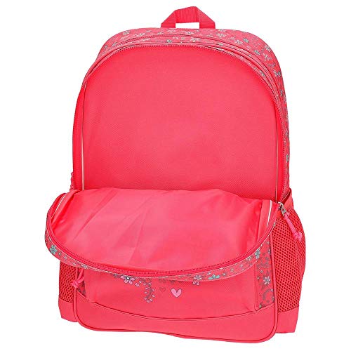 Movom Enjoy - Mochila doble compartimento con carro, 45 cm, Rosa