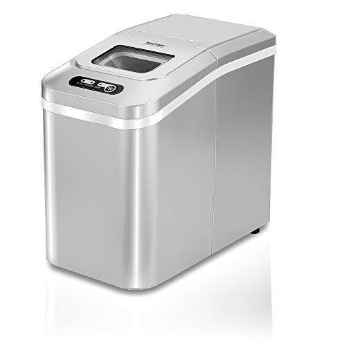 MPM MKD-03 Maquina para Fabricar Cubos De Hielo, 3 Tamaños, 10 Kg/Día, Panel Electrónico, Acero Inoxidable 150W, 150 W, 1 Liter, 0 Decibeles, 3 Velocidades