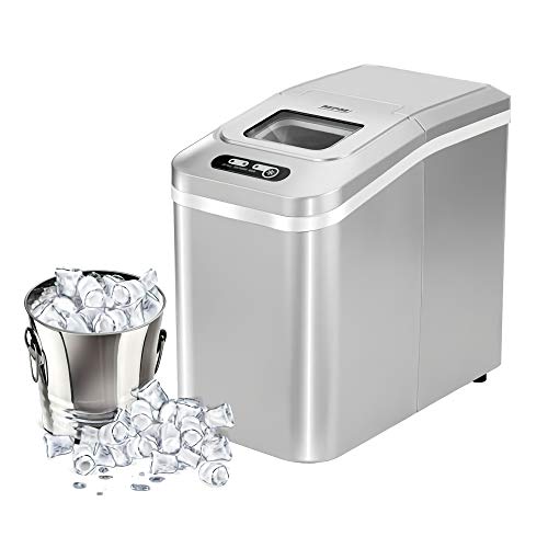 MPM MKD-03 Maquina para Fabricar Cubos De Hielo, 3 Tamaños, 10 Kg/Día, Panel Electrónico, Acero Inoxidable 150W, 150 W, 1 Liter, 0 Decibeles, 3 Velocidades