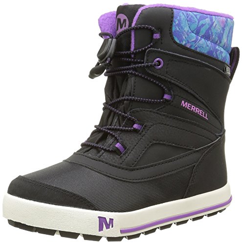 Mrs. Anderson's Baking Ml-Snow Bank 2.0 Waterproof, Botas para Nieve Niñas^Niños, Negro/Morado (Black/Print/Berry), 38 EU