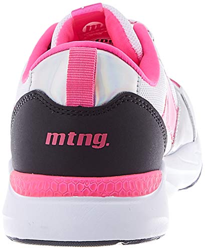 MTNG 47968, Zapatillas para Niños, Multicolor (Action PU Blanco/Vin Fucsia Fluor/Iris Plata/Yoda Negro C49525), 35 EU