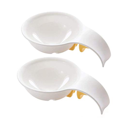 MU XI Separador de Yemas Claras de Huevos Gadget de Cocina Herramienta para Hornear(2 Pack)