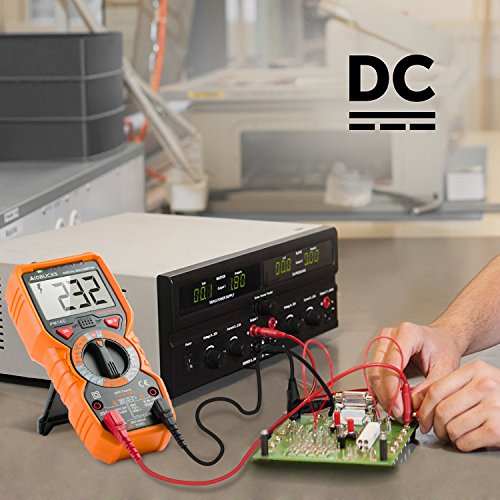 Multímetro Digital Profesional Janisa PM18C DC / AC Voltaje de Corriente Amperimetro Voltímetro Capacitancia Resistencia Continuidad Diodo Tester sin Contacto sonda Temperatura de Retroiluminación LCD