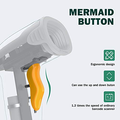 MUNBYN 2D / QR Lector de Código de Barras USB, POS Pistola de Adquisición Global Barcode Scanner con Ventana de Escaneo hasta 35 °, Multi Idioma para Windows/Mac/Linux