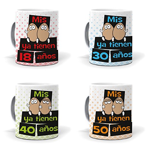 mundohuevo Taza Mis Huevos ya Tienen 40 años Version