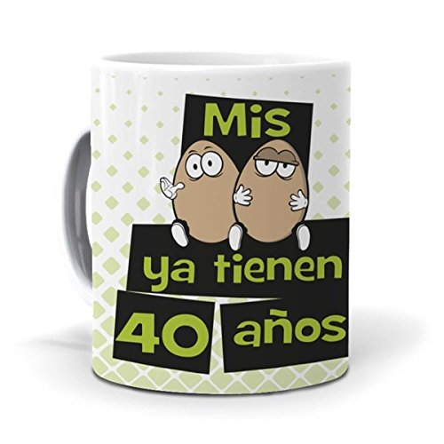 mundohuevo Taza Mis Huevos ya Tienen 40 años Version