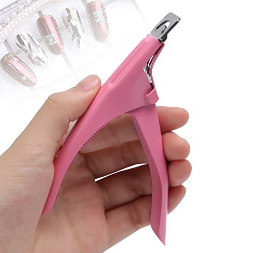 MWOOT 3 Piezas False Nail Clipper Uñas Cortadores Set,Edge Cutter Tips Nail Corta Uñas de Acero Inoxidable Trimmer Manicure Pedicure Tools Para Acrylic Gel