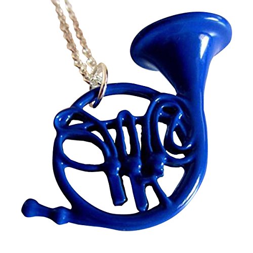 My Party Shirt Blue French Horn Necklace How I Met Your Mother Ted Mosby Pendant Chain HIMYM TV