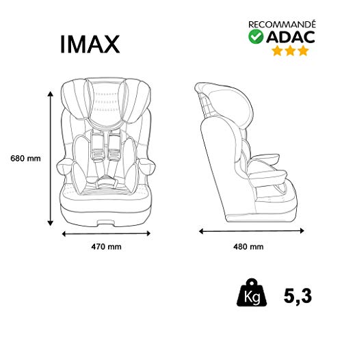 Mycarsit - Asiento elevador para niños Disney (para automóvil) - Grupo 1/2/3 (para niños de 9 a 36 kg, con diseño de la película «Frozen» (Disney)