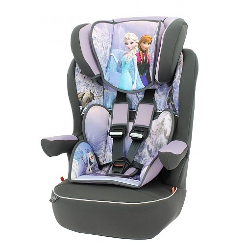 Mycarsit - Asiento elevador para niños Disney (para automóvil) - Grupo 1/2/3 (para niños de 9 a 36 kg, con diseño de la película «Frozen» (Disney)