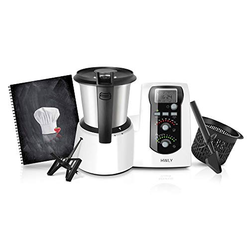 Mycook Easy Robot De Cocina Por Induccion, 1600 W, 2 Litros, Plástico, Negro, Acero Inoxidable, Blanco