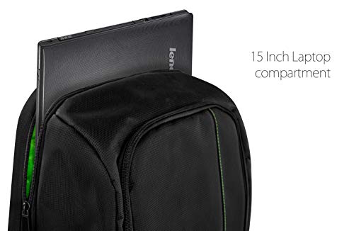 MyGadget Mochila para Camara Fotografica, Objetivos y Laptop Portatil de 15" - Camera Bag Impermeable para Reflex, DSLR, Mirrorless - Verde