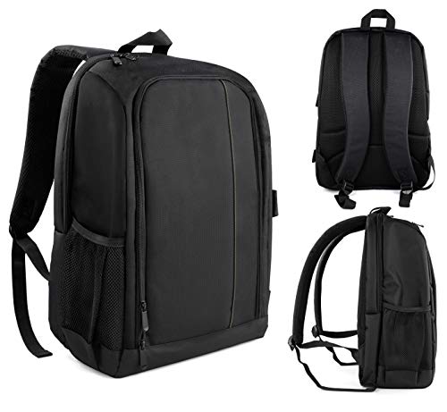 MyGadget Mochila para Camara Fotografica, Objetivos y Laptop Portatil de 15" - Camera Bag Impermeable para Reflex, DSLR, Mirrorless - Verde