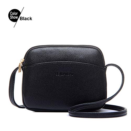 N / A Bolsos Cruzados Calientes para Mujeres Mini Bolso de Mensajero Casual de Color Caramelo para niñas Bolsos de Cuero con Solapa 20.5 * 16 * 8 cm